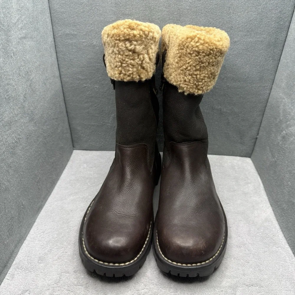 UGG Australia Arapahoe 5535 Men's 11 Brown Leather Shearling Winter Boots